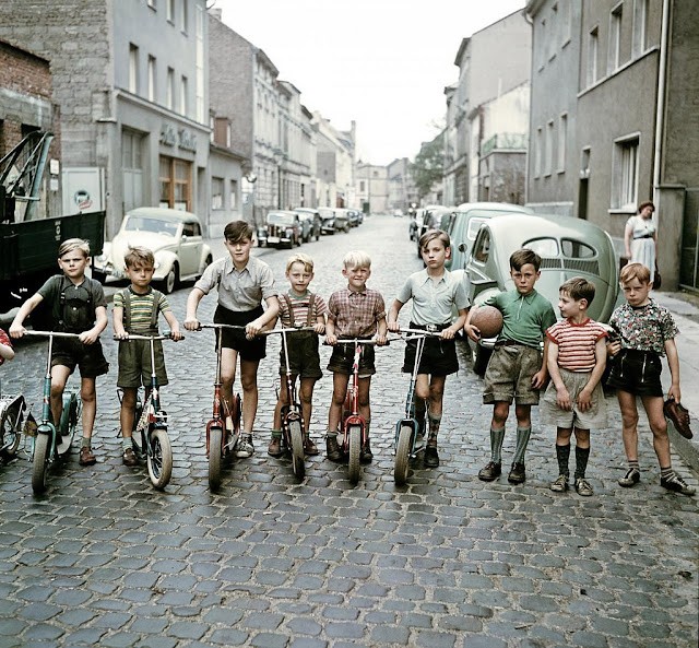 Deutschland der Nachkriegszeit aus den 1950er und 1960er Jahren ein