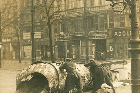 Der Spartakusaufstand in Berlin.