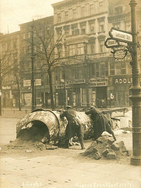 Der Spartakusaufstand in Berlin.