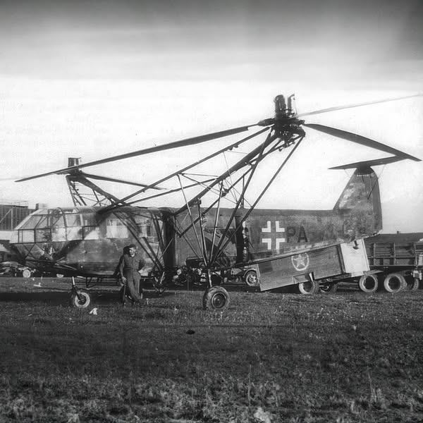 Der erste serienmäßig produzierte Transporthubschrauber: Focke-Achgelis Fa 223