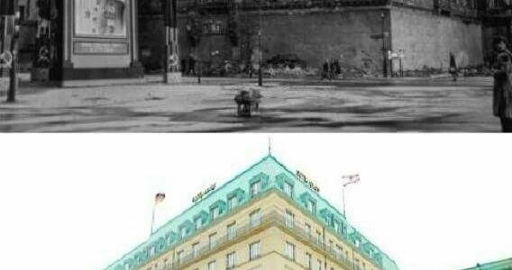 Interessante Fotos von Dresden vor 70 Jahren, damals und heute, nach dem Bombenangriff