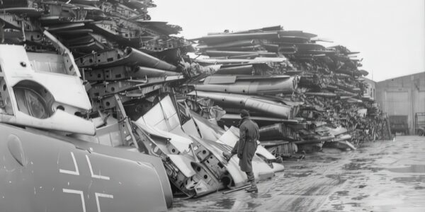 Vom Stolz zum Schrott: Die letzten Überreste der Luftwaffe.