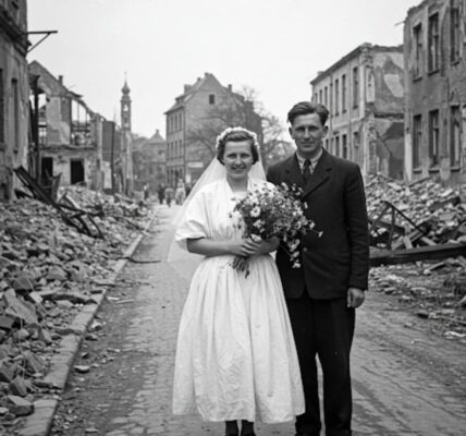 Liebe in den Trummern: Eine Hochzeit im Schatten des Krieges.