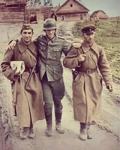Menschlichkeit im Schatten des Krieges – Eine seltene Szene aus dem Zweiten Weltkrieg
