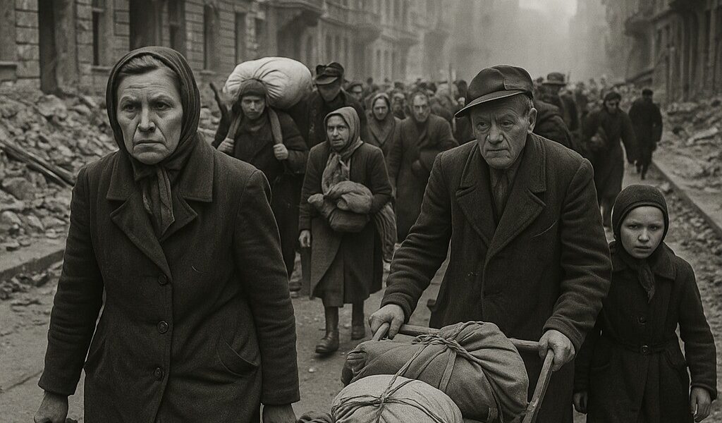Flucht aus Berlin 1945: Als das Ende kam – Seltene Fotos zeigen die verzweifelte Flucht der Zivilbevölkerung vor der Roten Armee.