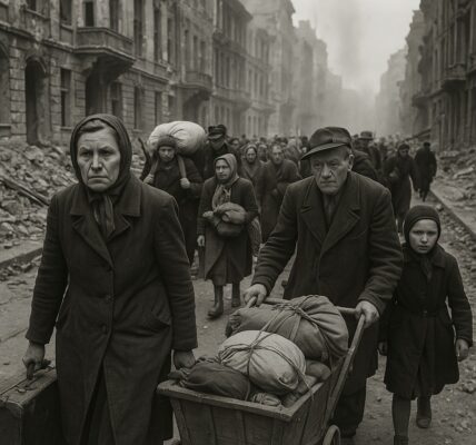 Flucht aus Berlin 1945: Als das Ende kam – Seltene Fotos zeigen die verzweifelte Flucht der Zivilbevölkerung vor der Roten Armee.