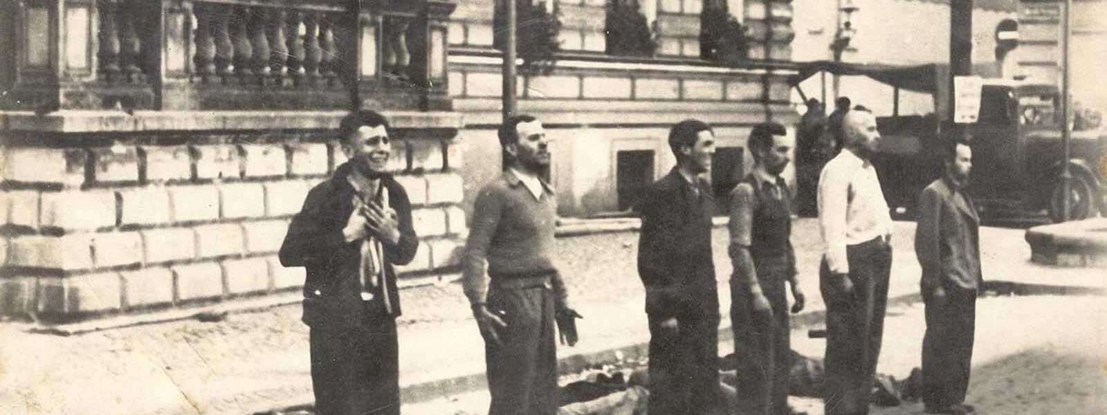 Dem Tod ins Auge blicken: Die unterschiedlichen Ausdrucke von sechs polnischen Zivilisten kurz vor ihrem Tod durch Erschießung, 1939