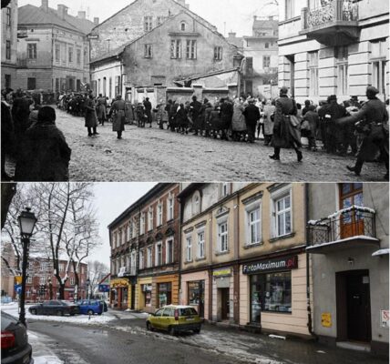 Die Hauptstraße, die zur Höllenstraße wurde: 70 Jahre später erschreckende Bilder der Stadt neben Auschwitz – damals wie heute