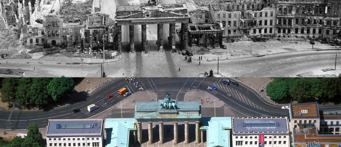 Berlin 1945: Fotos vom Kriegsende im Vergleich mit der Gegenwart