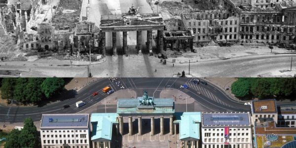 Berlin 1945: Fotos vom Kriegsende im Vergleich mit der Gegenwart