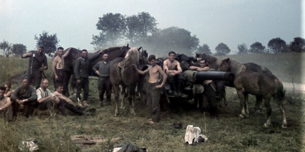 German Horse-Drawn 150mm Feldhaubitze 18