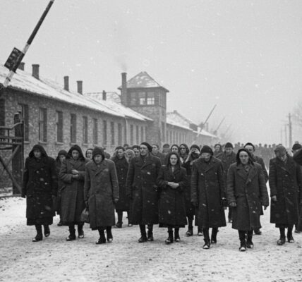 Auschwitz, Mai 1944: Frauen und Kinder auf dem Weg zur Selektion