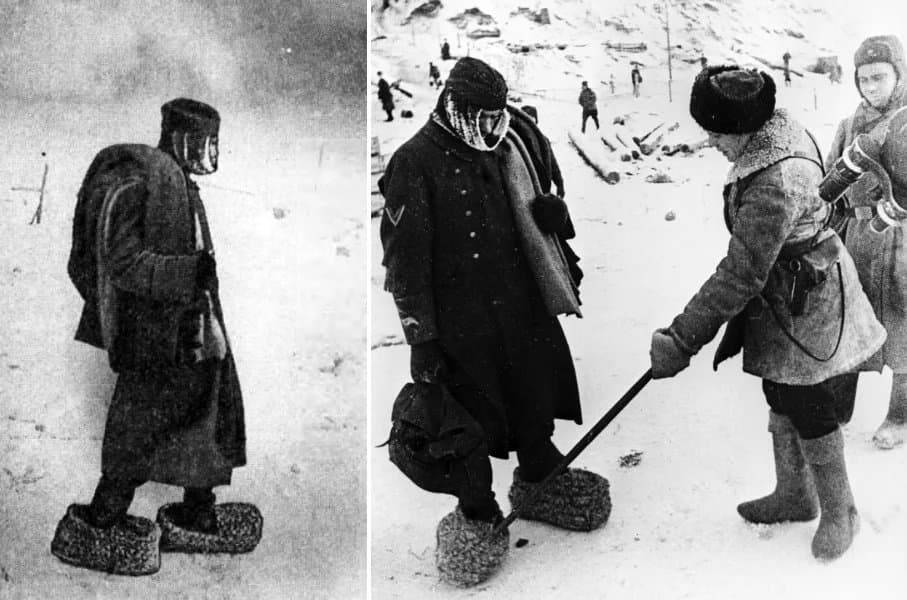 Deutscher Soldat im eisigen Inferno: Überlebenskampf an der Winterfront.