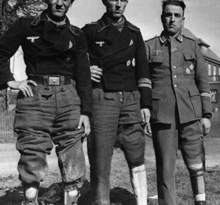 Naensen, 8. April 1945 – Verwundete Veteranen der Afrika-Korps in Gefangenschaft
