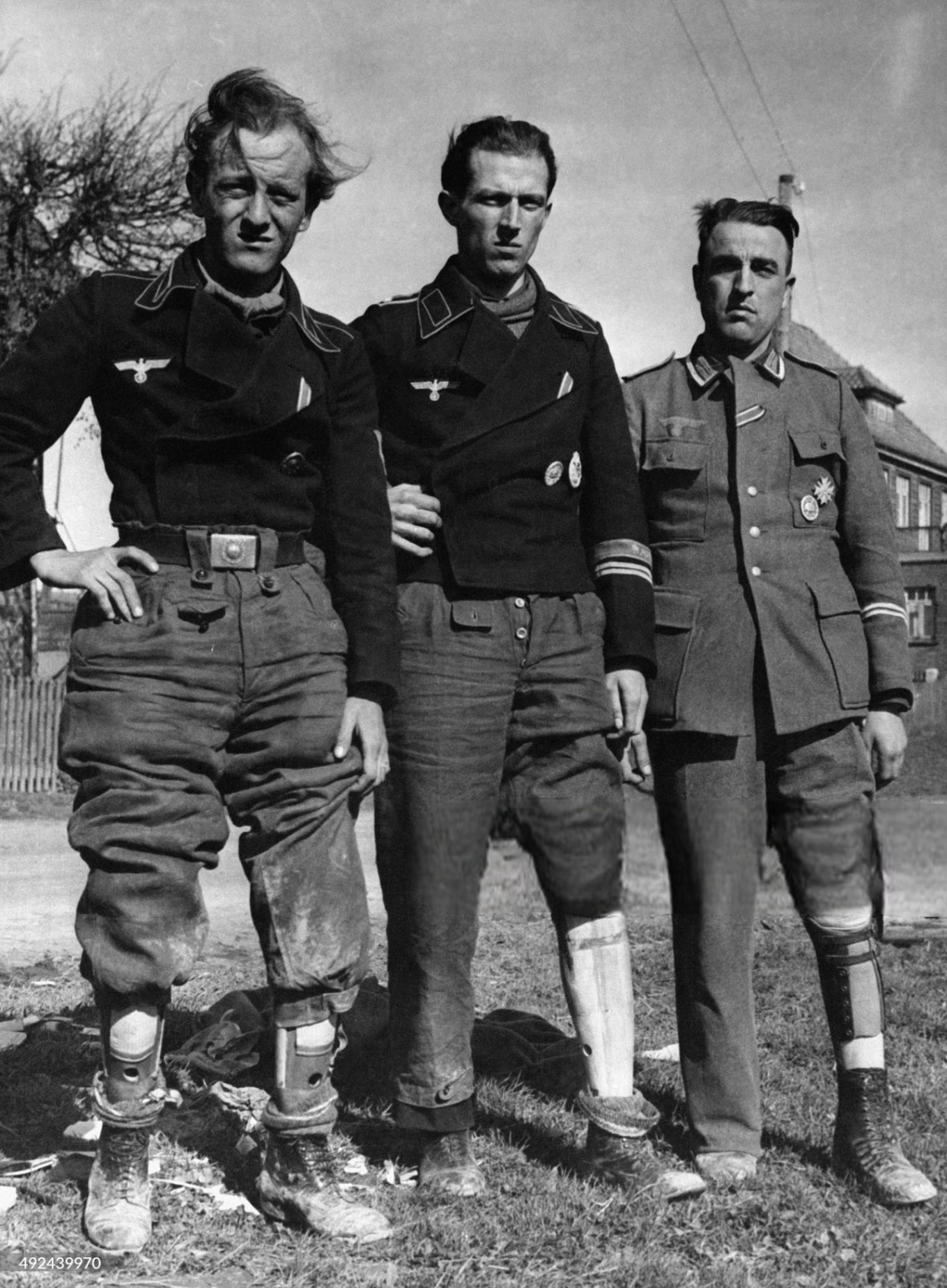 Naensen, 8. April 1945 – Verwundete Veteranen der Afrika-Korps in Gefangenschaft