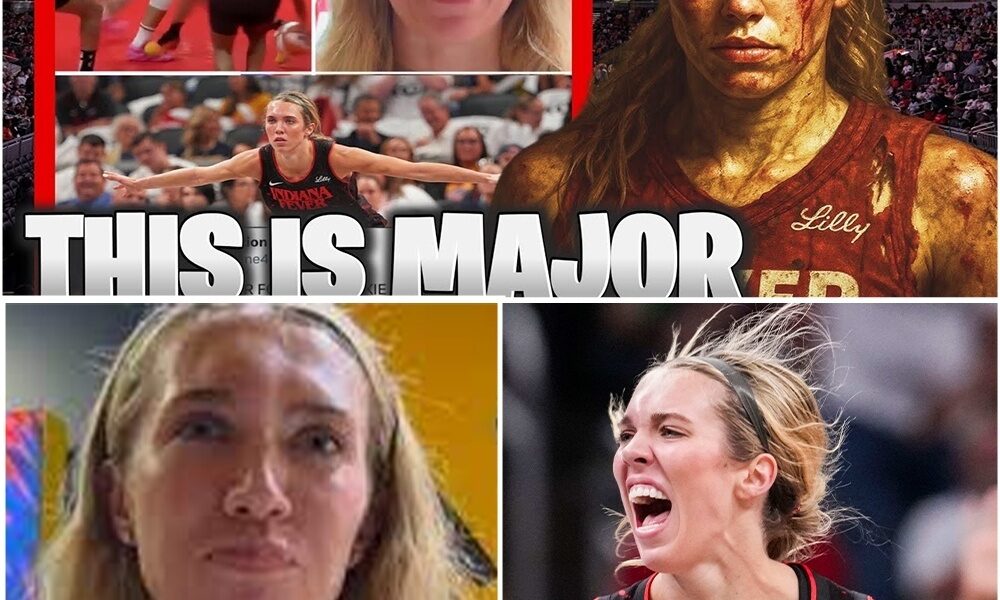 A SHOCKING HEAD-ON COLLISION COULDN’T STOP HER. Lexie Hull of the Indiana Fever suffered a nasty head injury after colliding with an opponent, leaving a huge knot on her forehead.