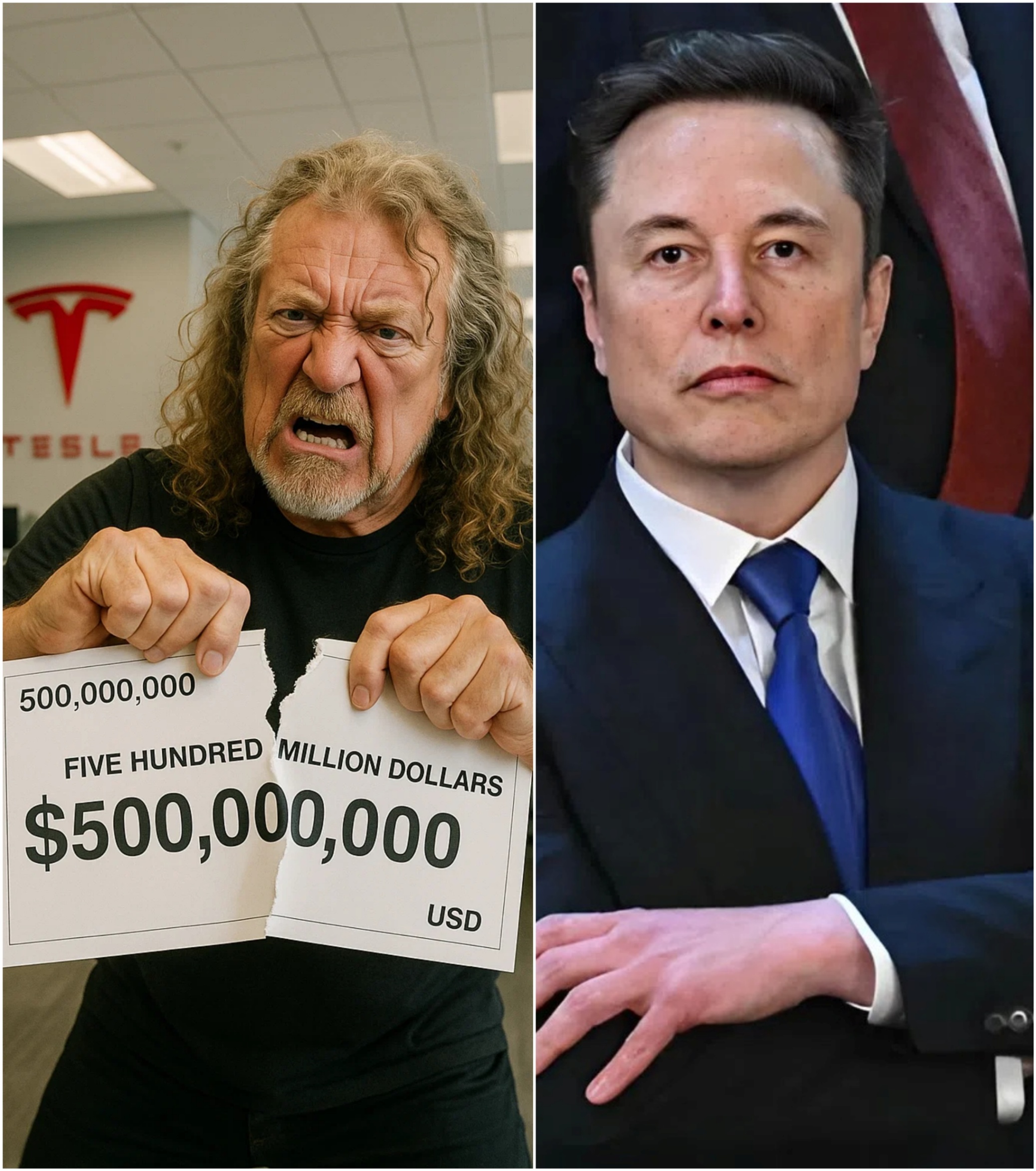 🚨 BREAKING: Robert Plant Drops Bombshell by Rejecting Elon Musk’s $500 Million Tesla Endorsement Deal